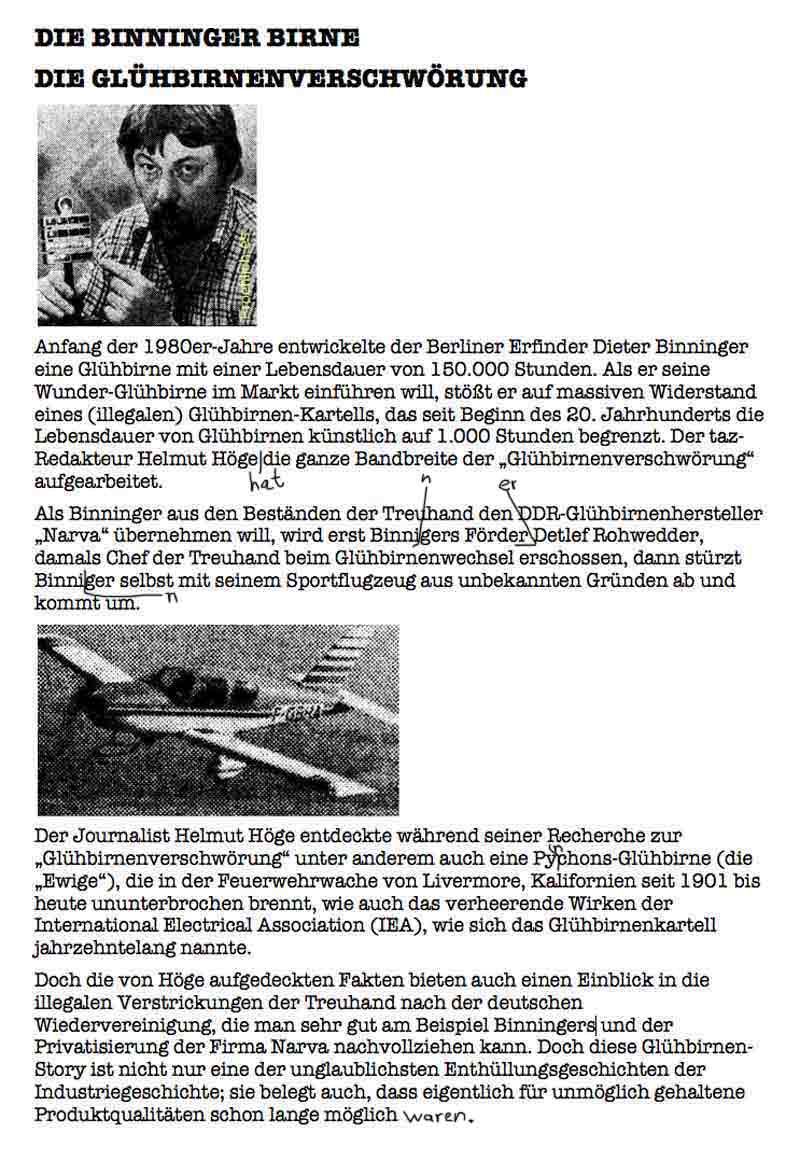 errare binninger