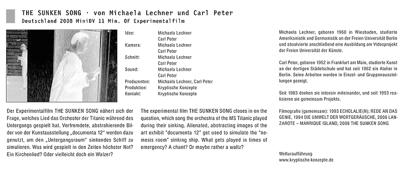 Kryptische Konzepte: Sunken Song